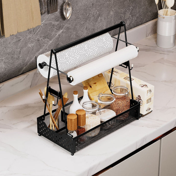 Basket Seasoning Rack Metal Storage
