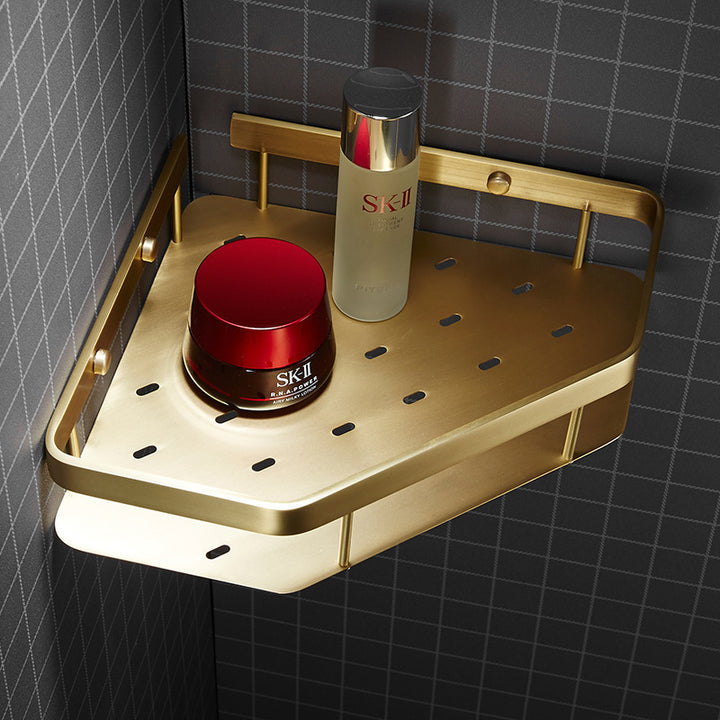 Bathroom Wall Storage Copper Rack