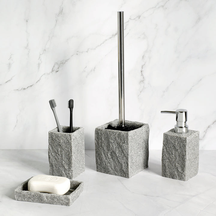Bathroom Accessories Set Imitati Granite Resin Iiquid Soap
