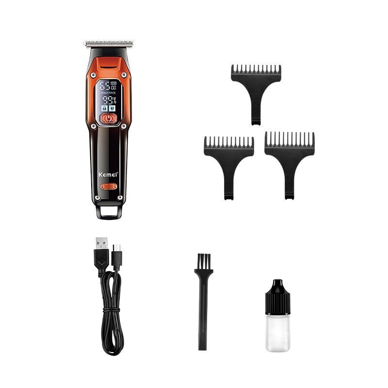 LCD Digital USB Fast Charge Electrical Hair Cutter