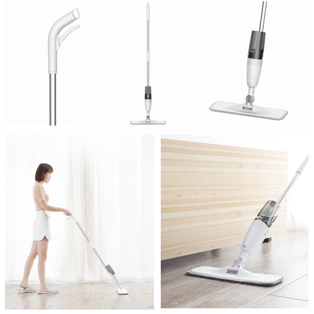 Original Xiaomi Deerma Water Spray Sweeper Mijia Carbon Fiber Floor Cleaner Mops 360 Rotation Rod 350 R Tank Pilation Mop