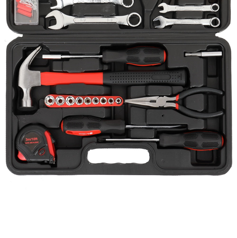 148pcs Iron Red Household Tool Set