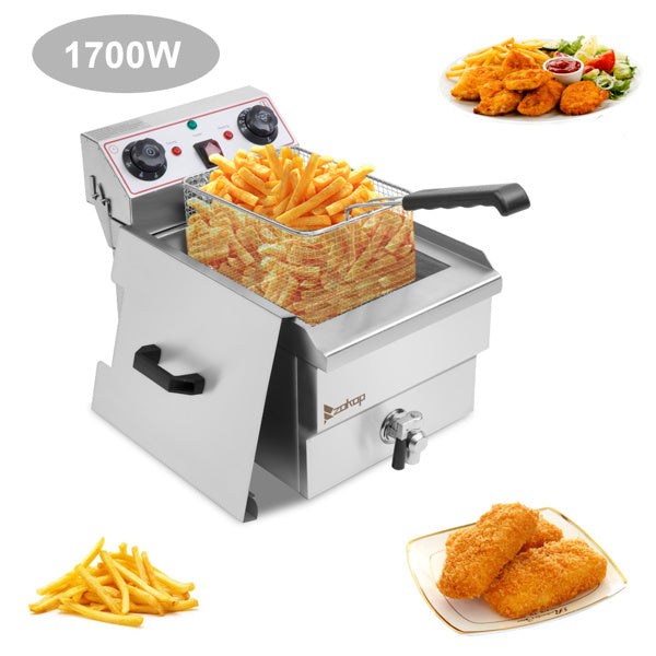 US EH101V-Electric Fryer Silver