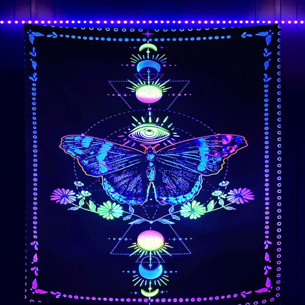 Skull Print Fluorescent Home Decor