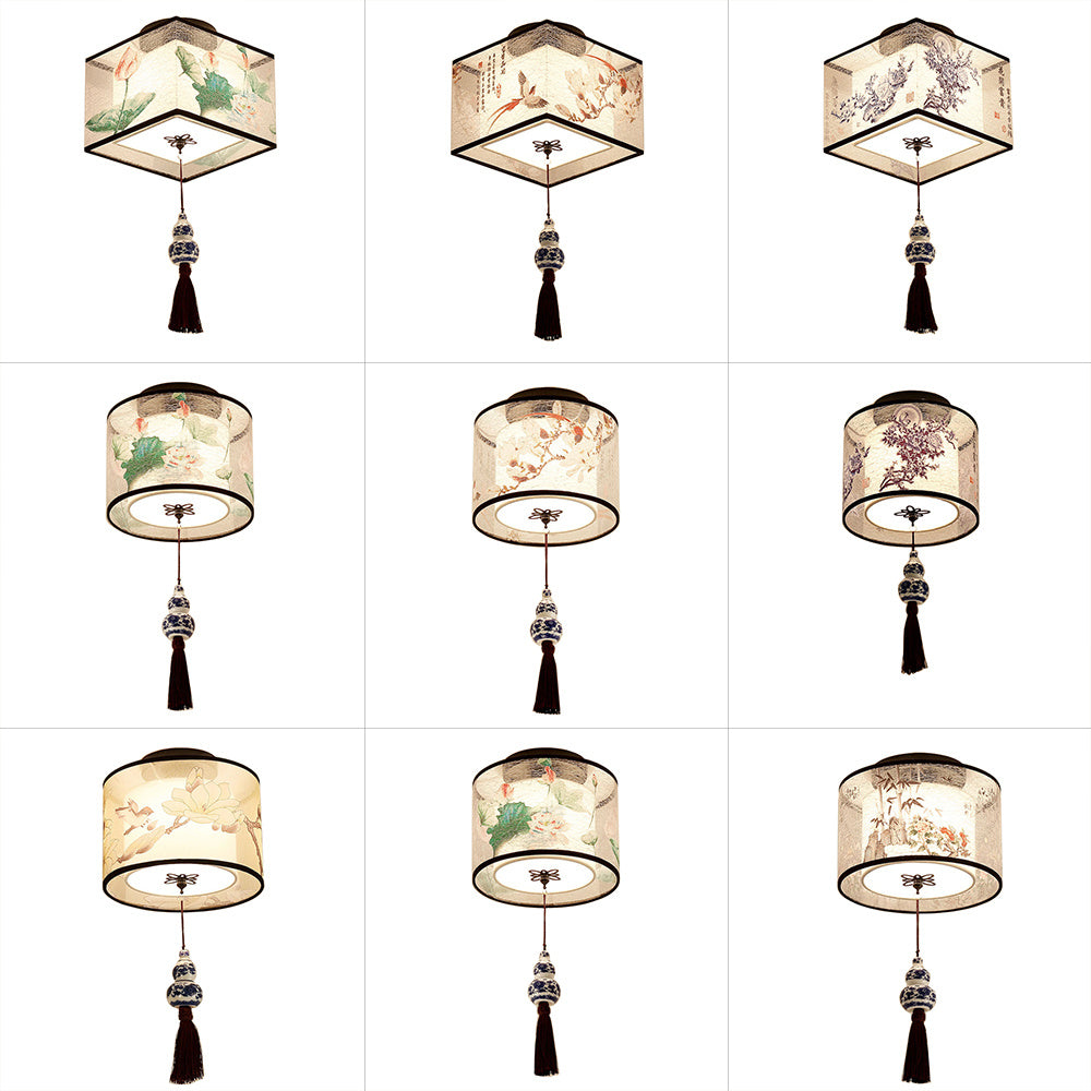Chinese Round Square Ceiling Lights Fixtures