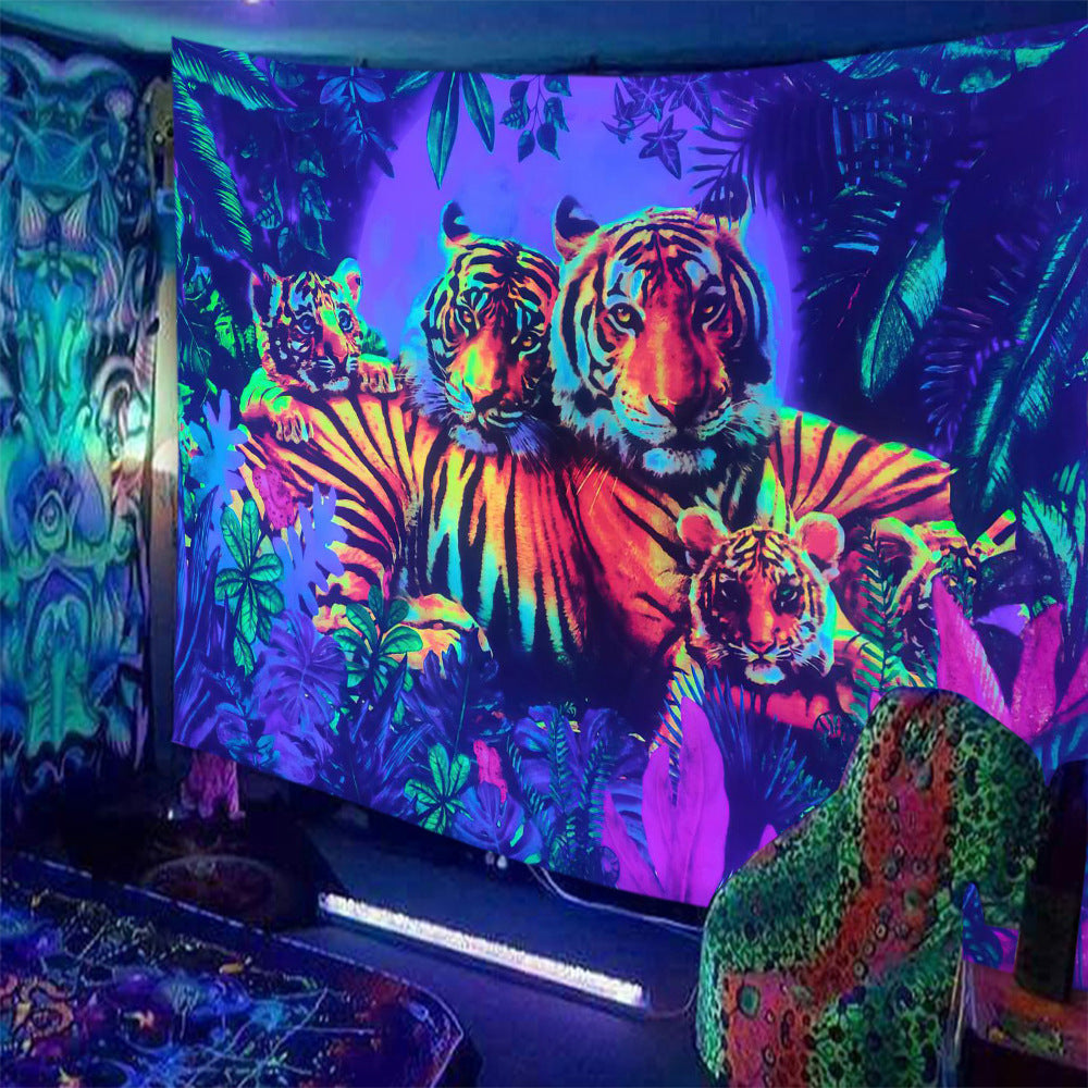 Skull Print Fluorescent Home Decor