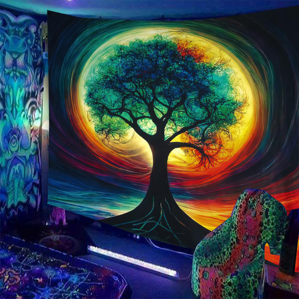 Skull Print Fluorescent Home Decor