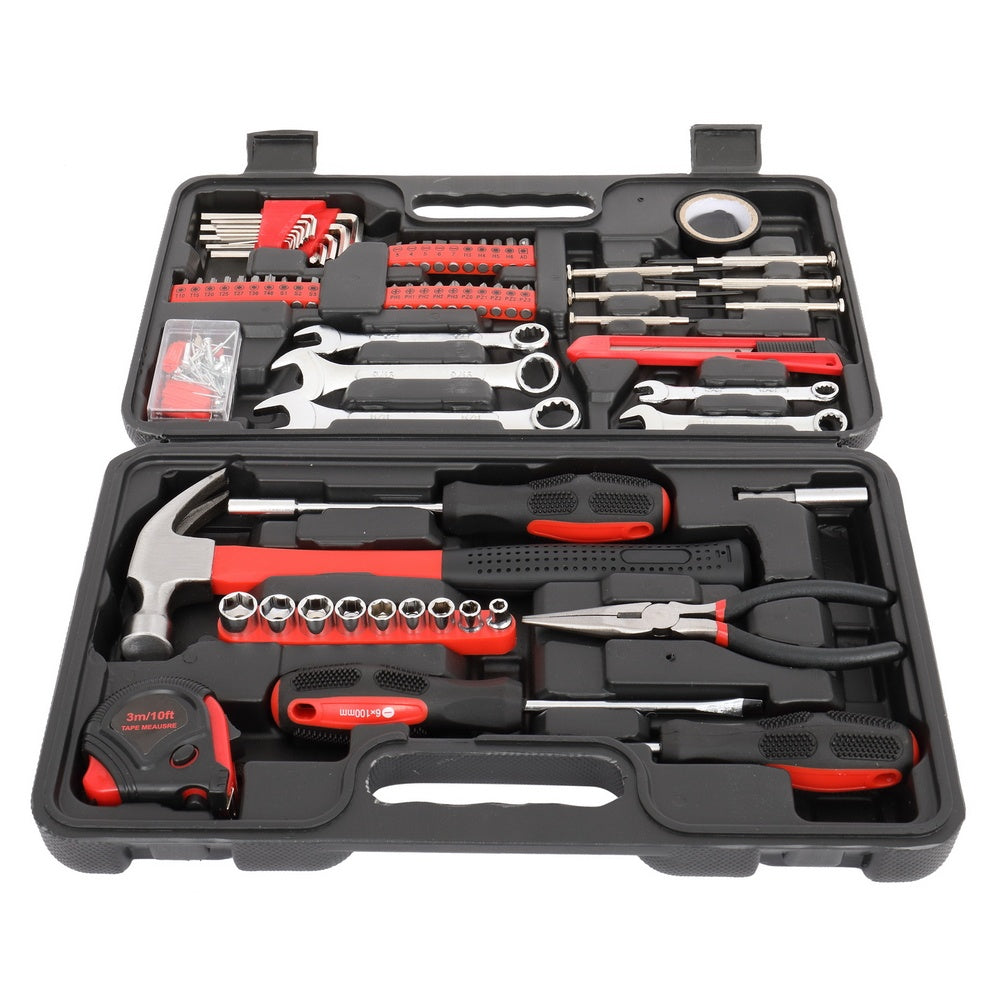 148pcs Iron Red Household Tool Set