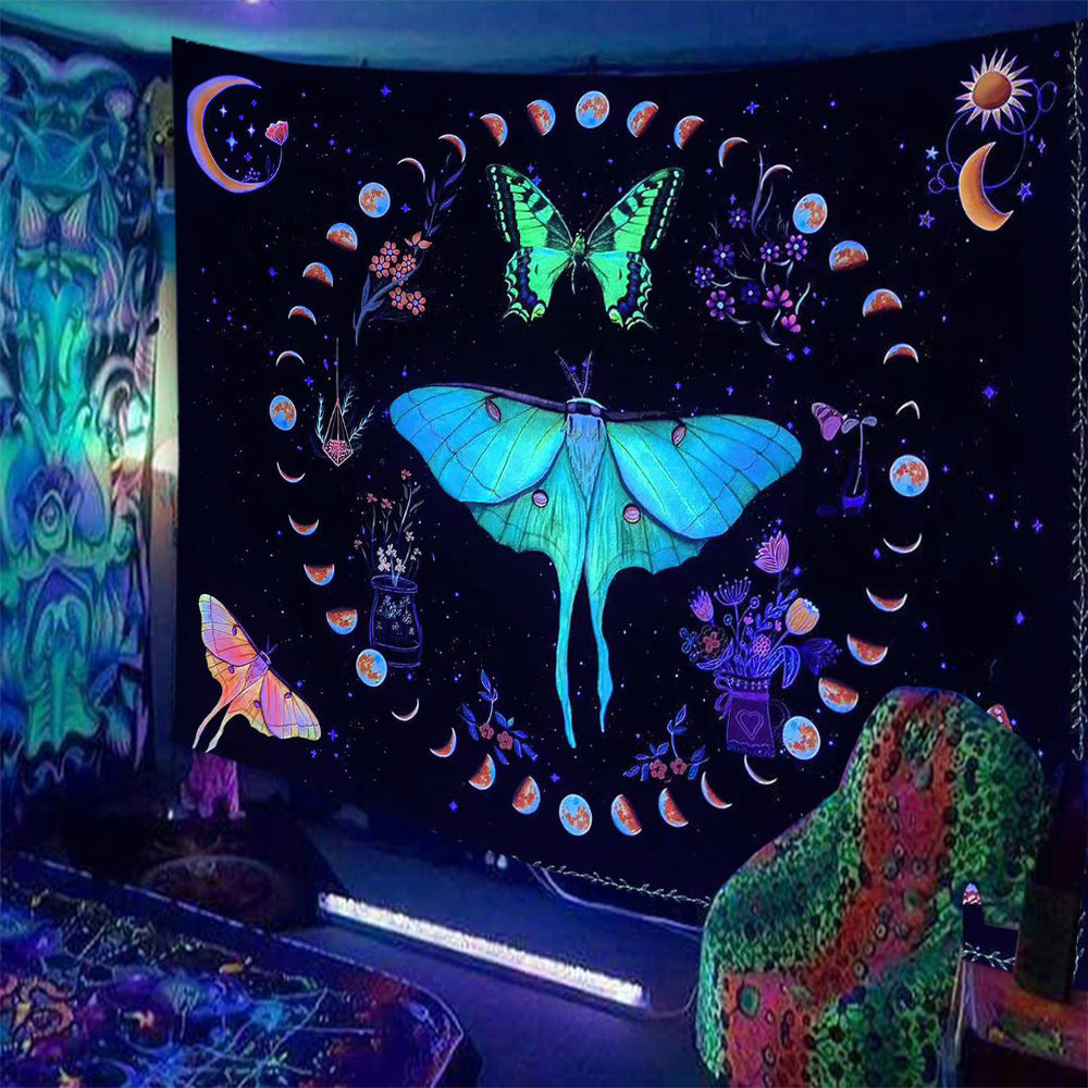 Skull Print Fluorescent Home Decor