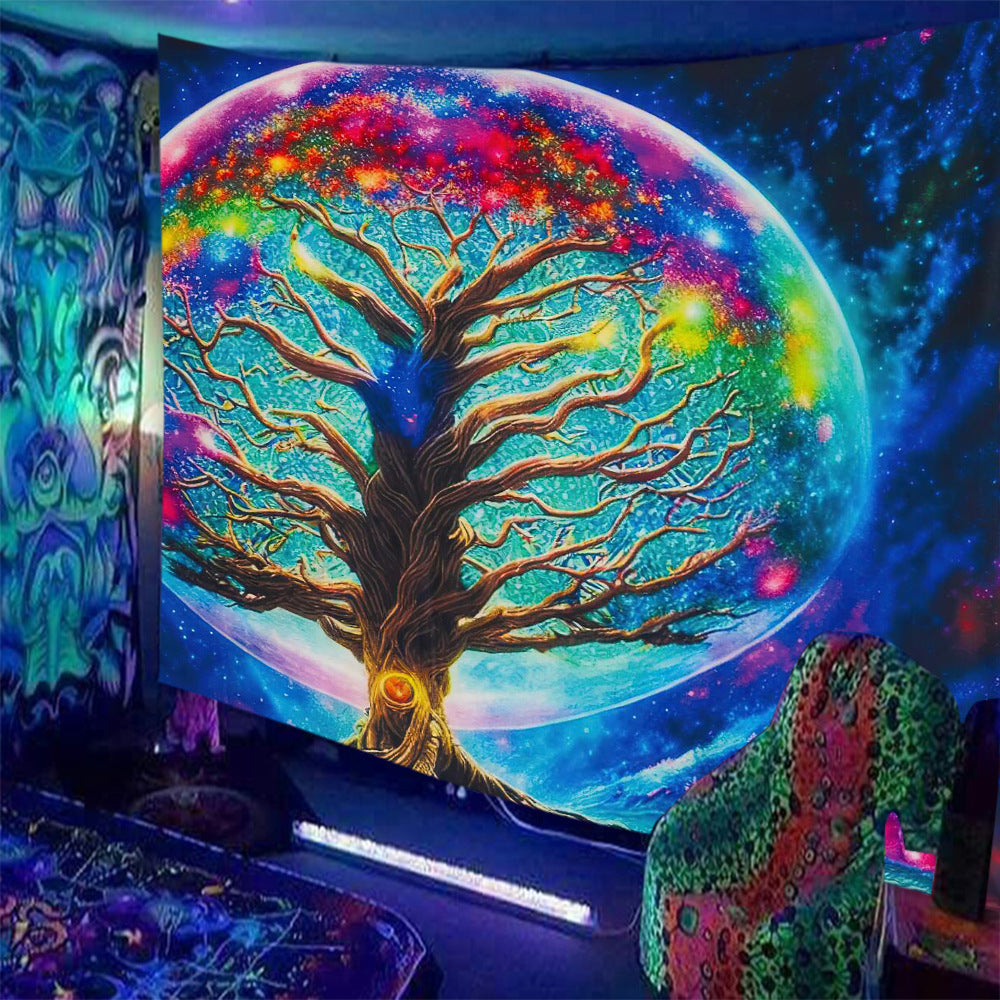 Skull Print Fluorescent Home Decor