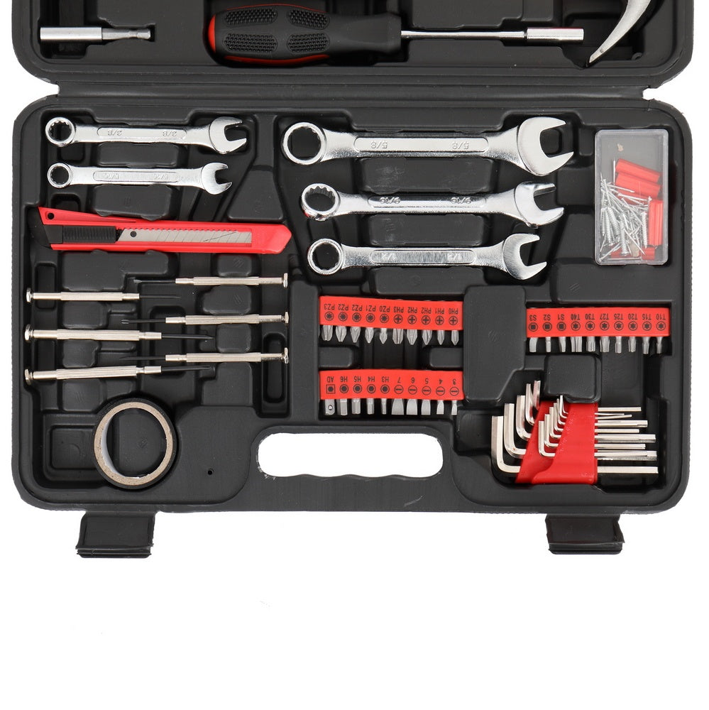 148pcs Iron Red Household Tool Set