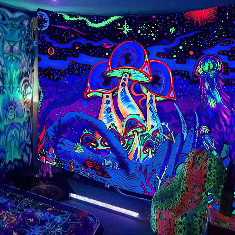 Skull Print Fluorescent Home Decor