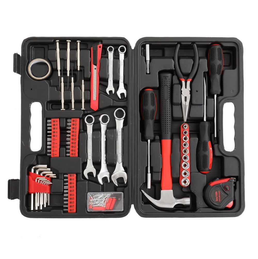 148pcs Iron Red Household Tool Set