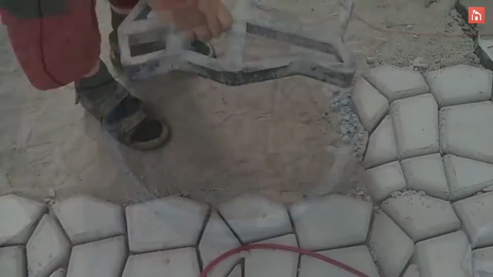 Ultralight diy garden paving mould hexagonal fancy